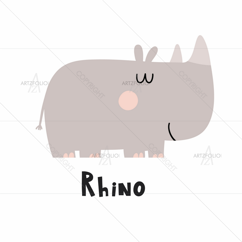 Picture of Rhino — custom-size art design 5013644