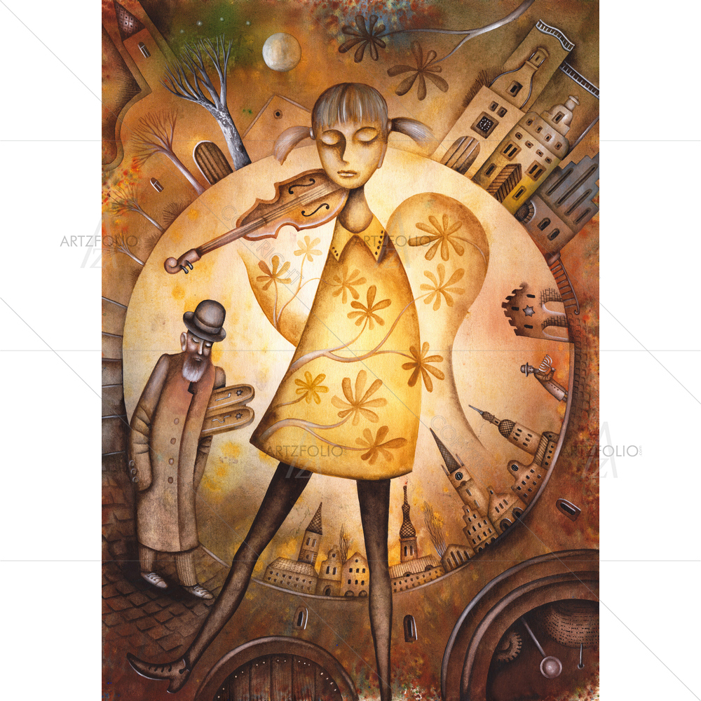 Jewish Quarter D1 — Judaism custom art by ArtzFolio