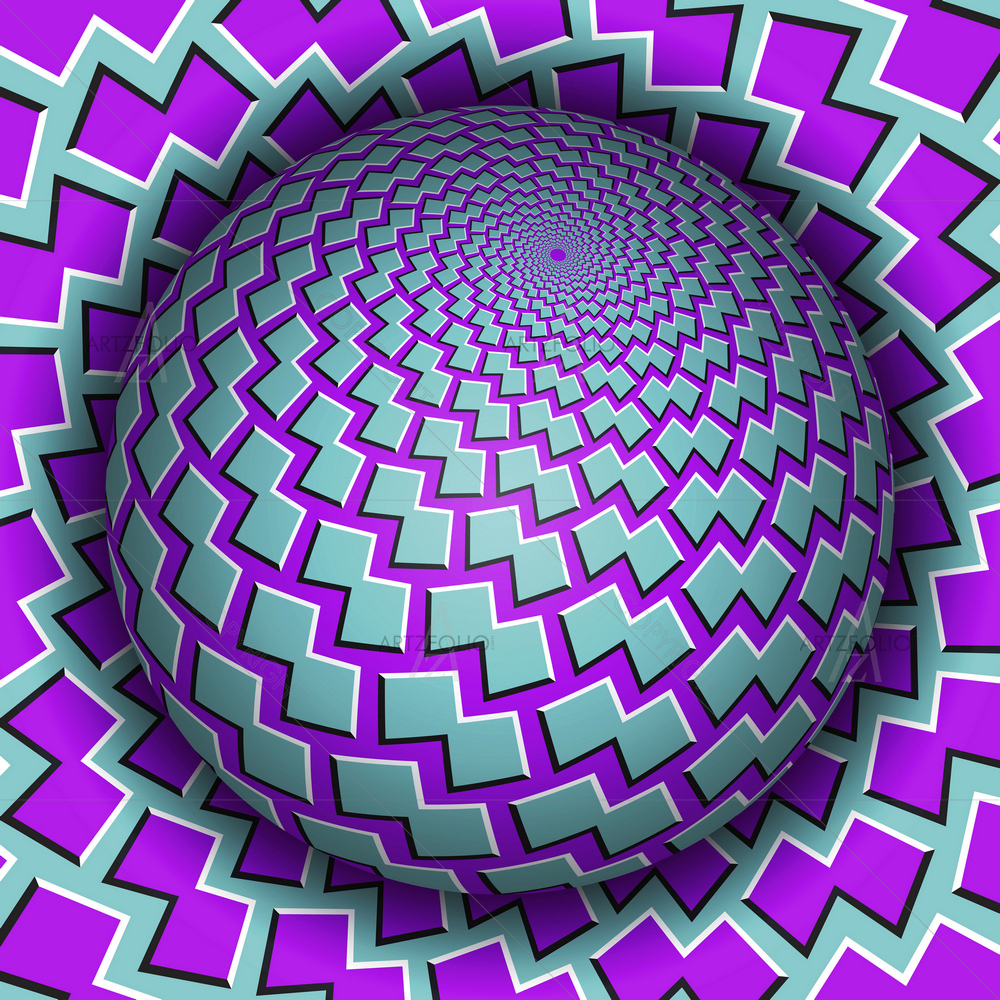 Sphere Soaring Above Surface — Abstract custom art by ArtzFolio