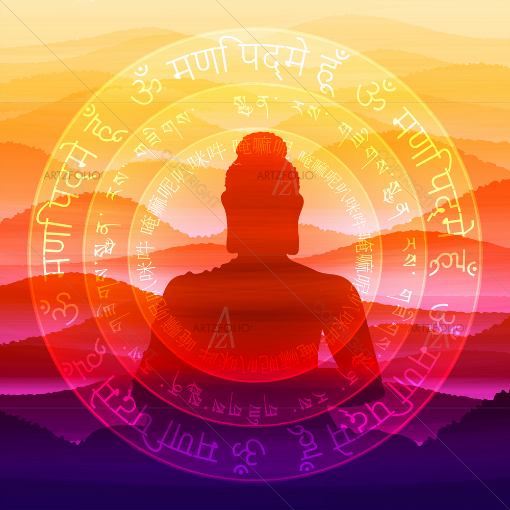 Meditating Lord Buddha D2 — custom-size art design 5013667