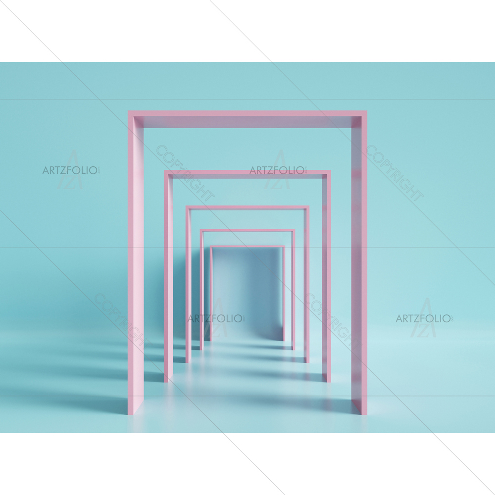 3D Minimal Arch — Abstract custom art by ArtzFolio
