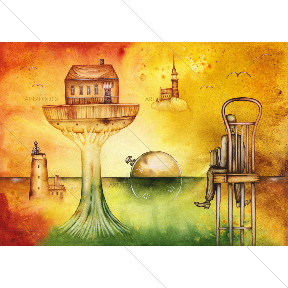 Dreamscape with Time — custom-size art design 5013672