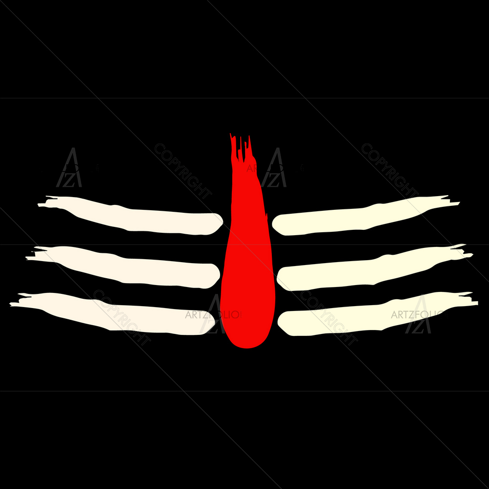 Lord Shiva Tilak Symbol — custom-size art design 5013725
