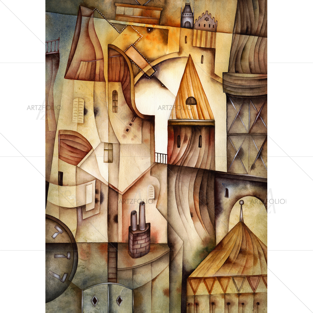Cubist City — Cubism custom art by ArtzFolio