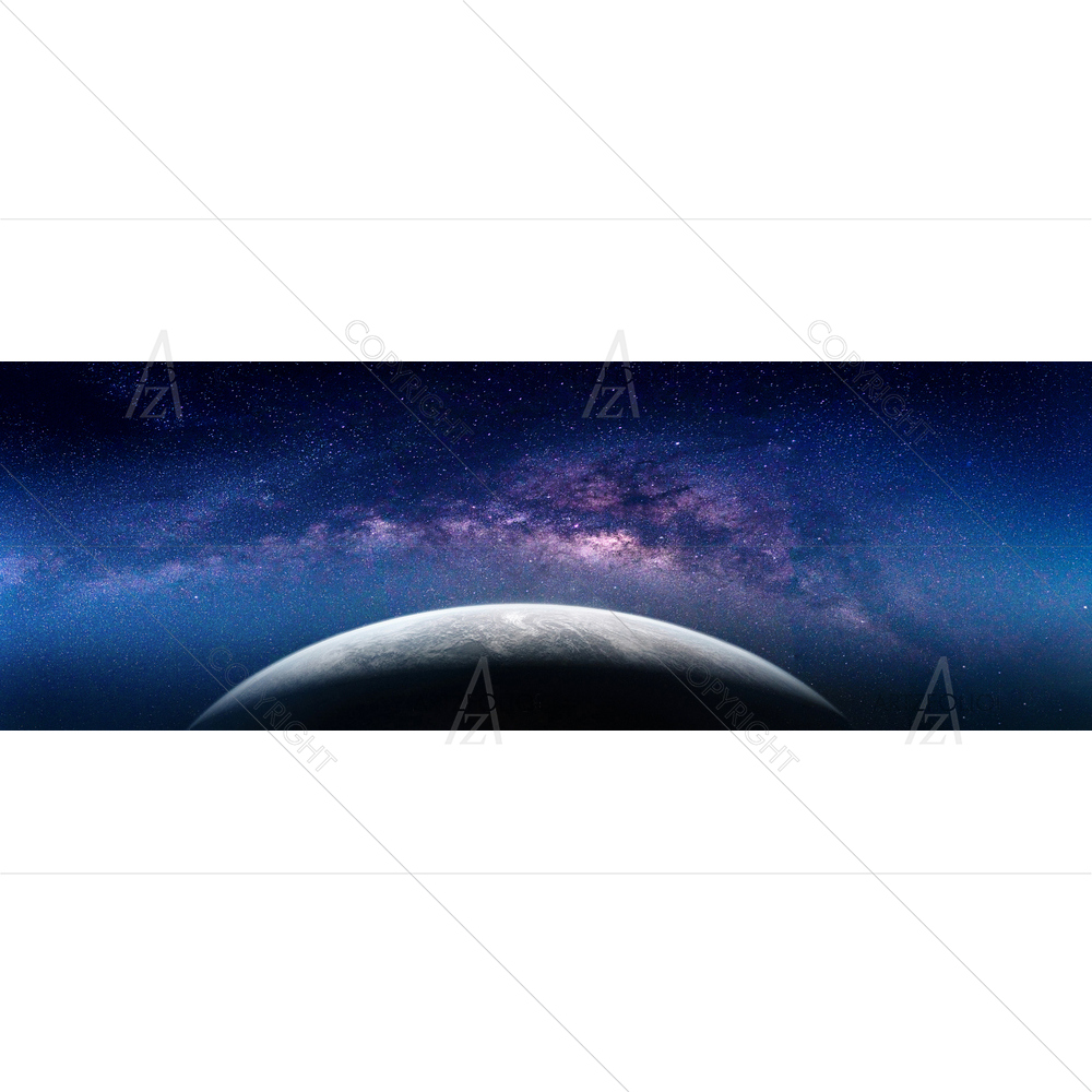 Milky Way Galaxy Landscape — Devotional custom art by ArtzFolio