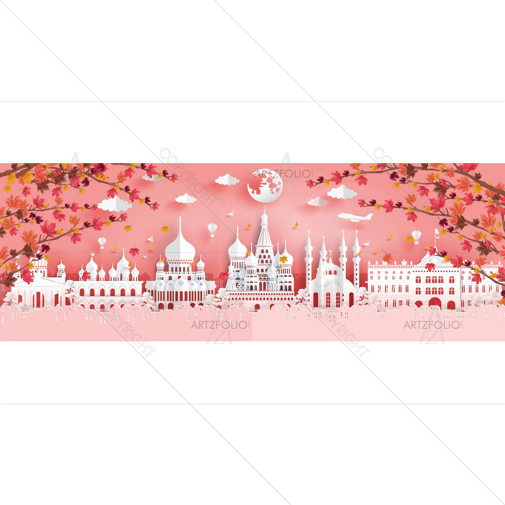Russia Famous Landmarks D2 — Devotional custom art by ArtzFolio