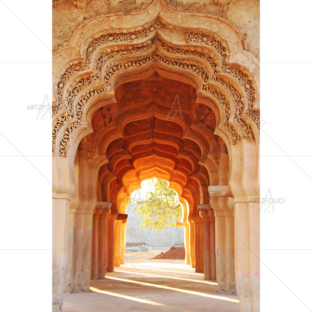 Lotus Mahal, Hampi, Karnataka — custom-size art design 5013773
