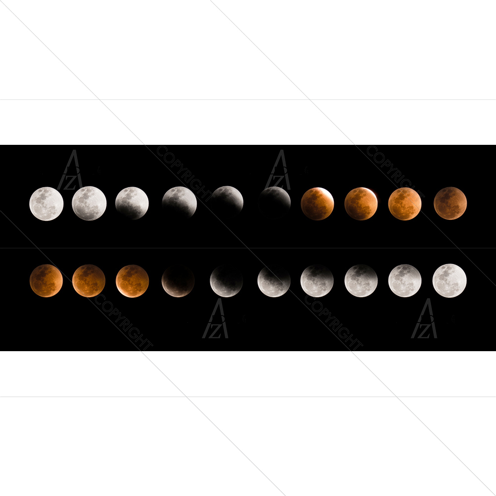 Luna Eclipse Super Blood Moon — custom-size art design 5013776