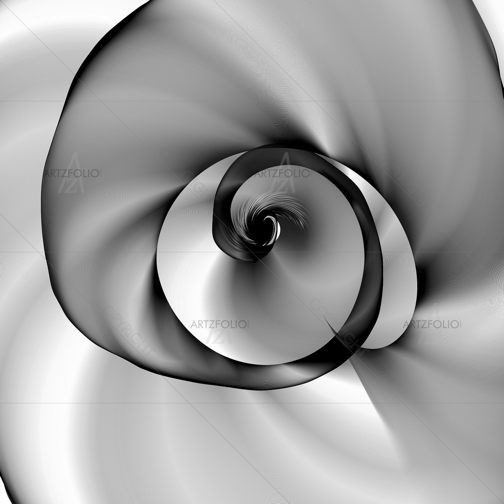 Abstract Black Spiral Pattern D3 — Abstract custom art by ArtzFolio