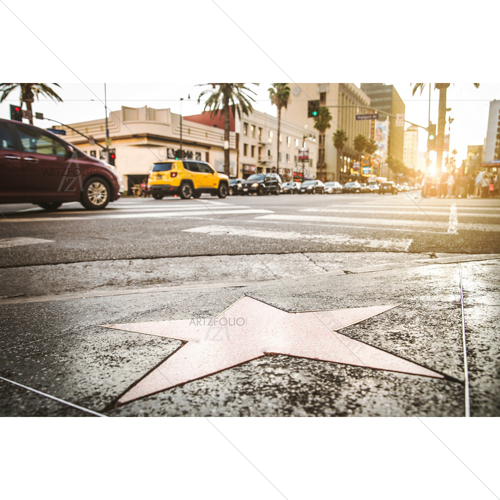 Walk Fame on Hollywood Boulevard D2 — Cinema custom art by ArtzFolio