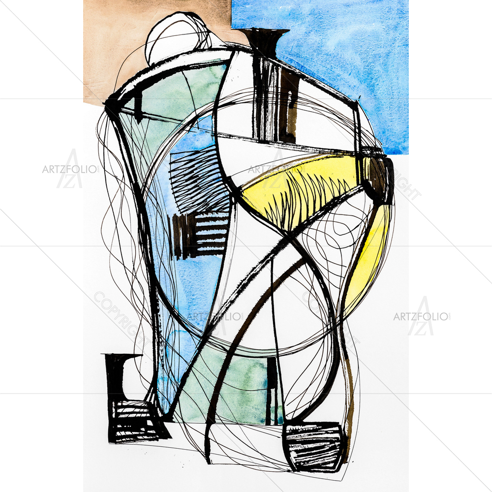 Abstract Calligraphic Image D2 — custom-size art design 5013847