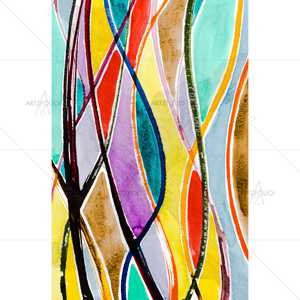 Abstract Calligraphic Art D1 — custom-size art design 5013849