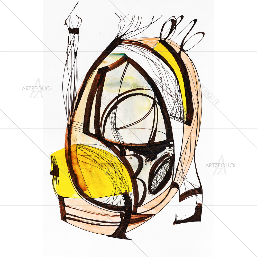 Abstract Calligraphic Image D4 — custom-size art design 5013850