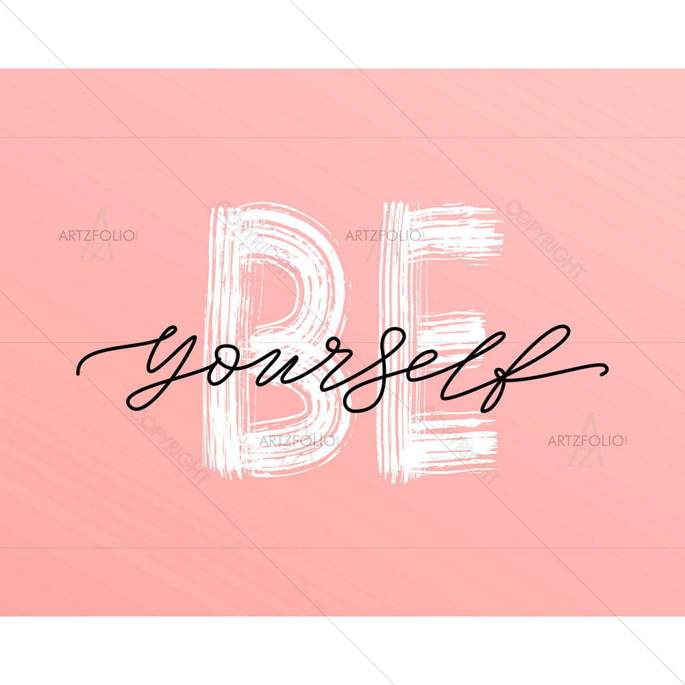 Love Yourself Inspirational Quote — custom-size art design 5013869