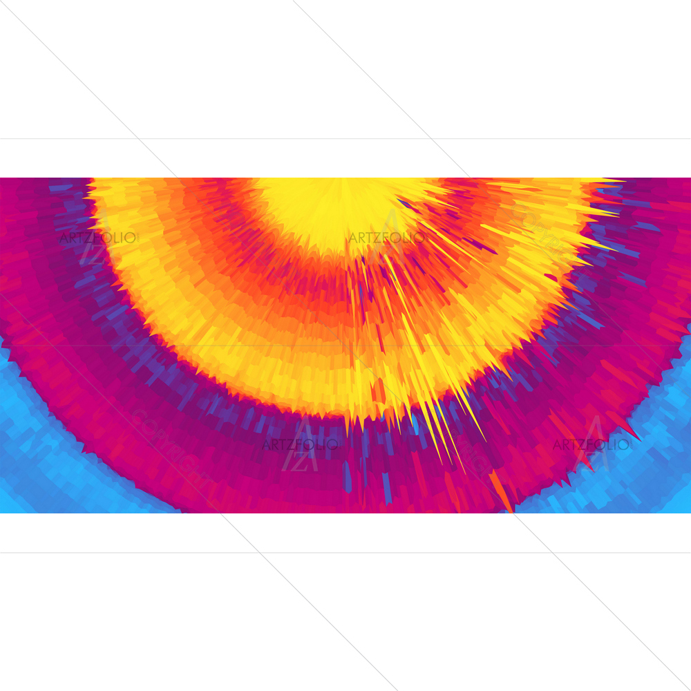 Abstract Circular Rays — custom-size art design 5013905