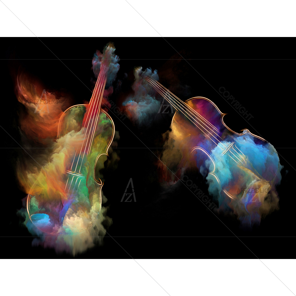 Abstract Image Violin — custom-size art design 5013910