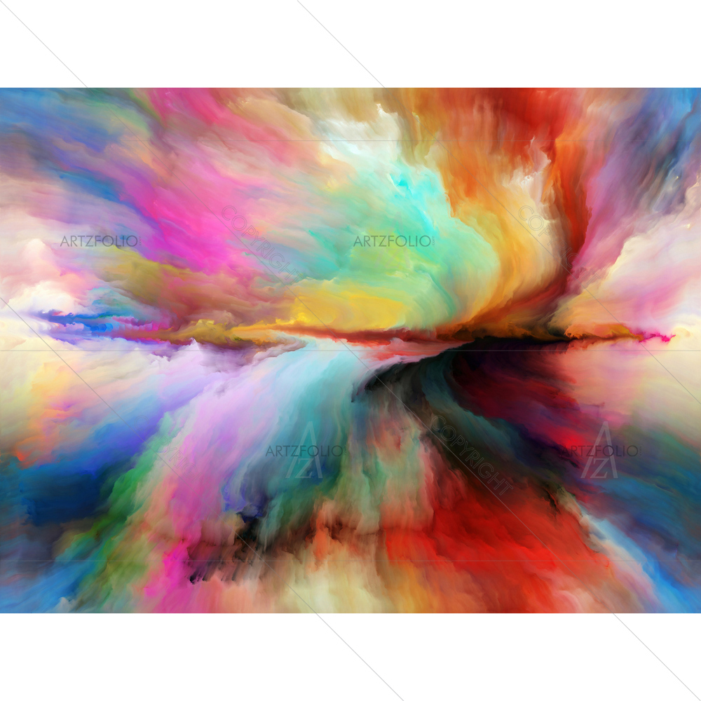 Abstract Color Flow D2 — custom-size art design 5013917