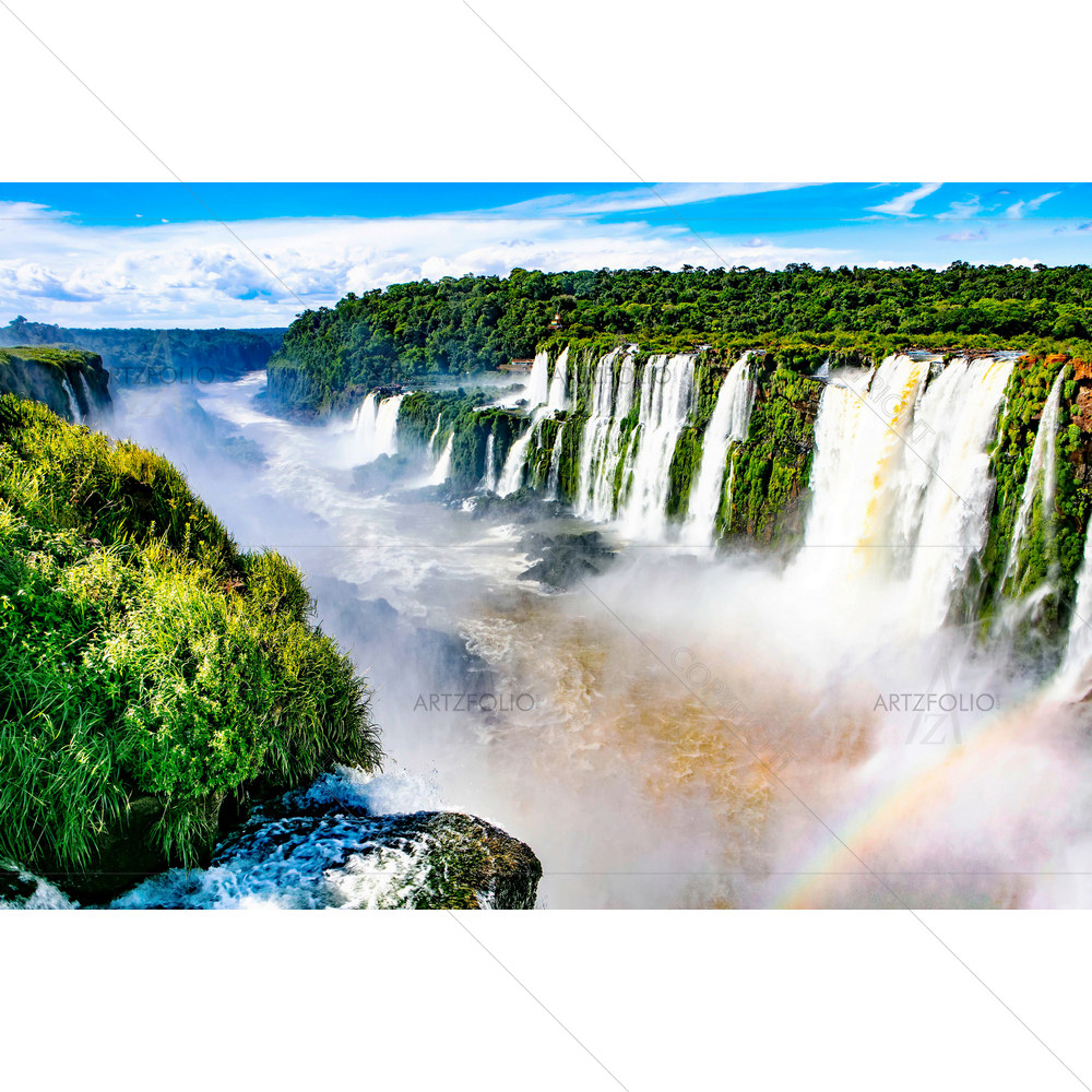 Iguassu Falls, Argentina D2 — Automobiles custom art by ArtzFolio
