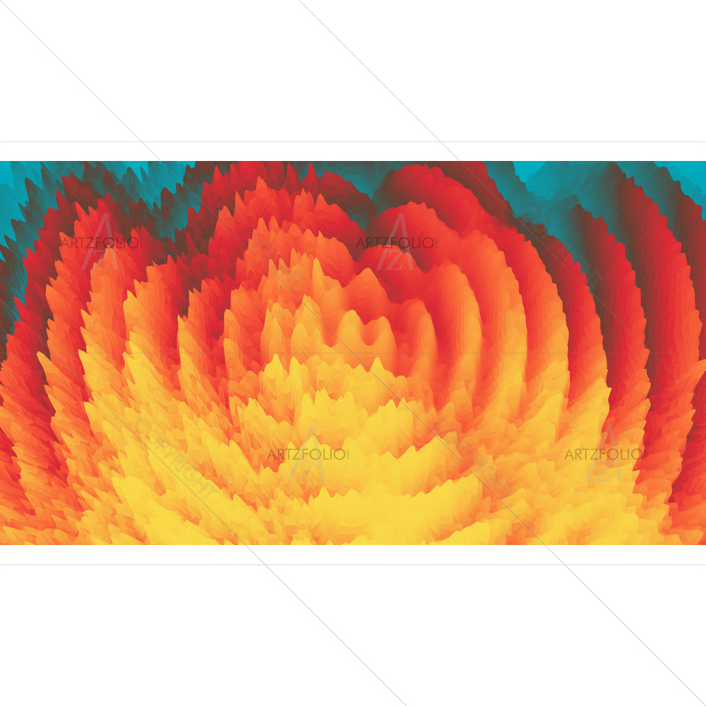 3D Abstract Wavy Pattern D3 — Abstract custom art by ArtzFolio