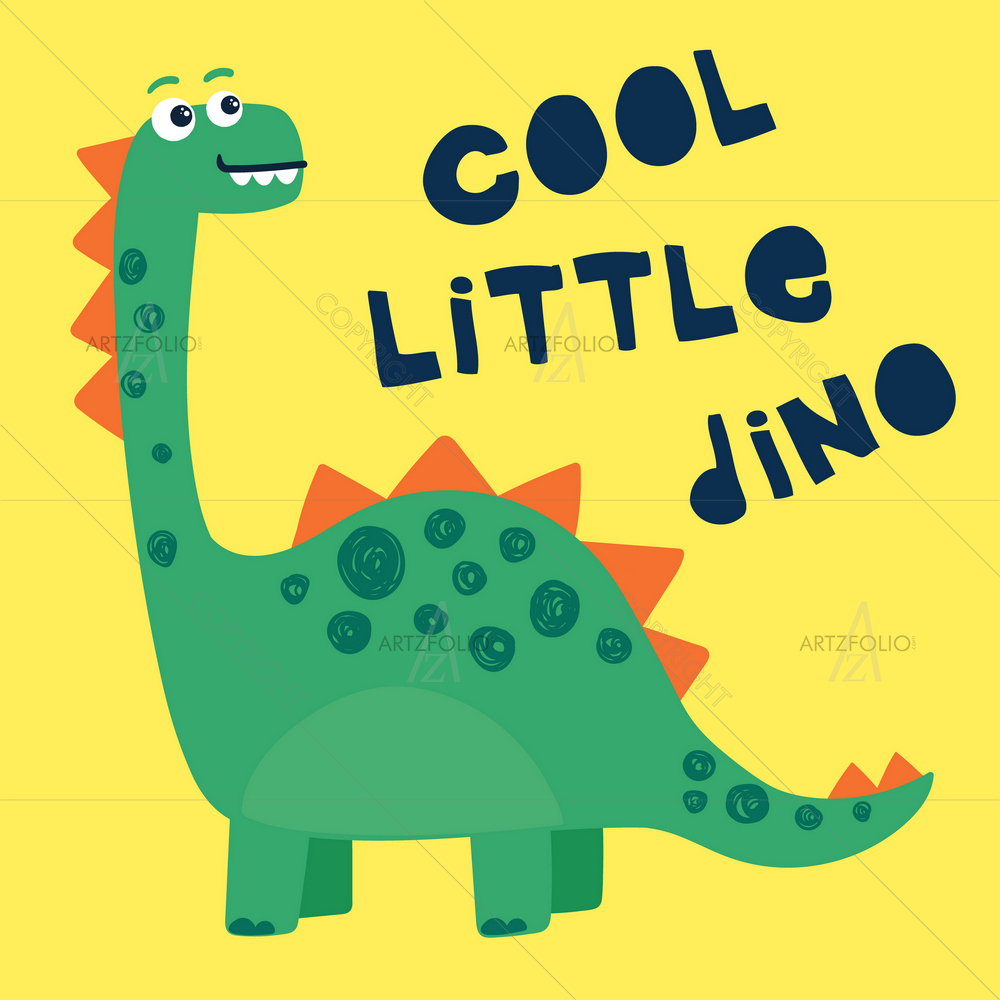 Cute Dinosaur — custom-size art design 5013939