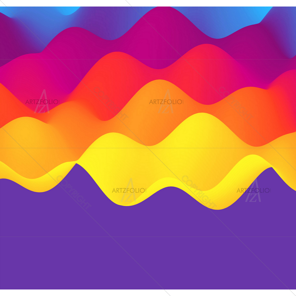 Abstract Waves D6 — custom-size art design 5013948