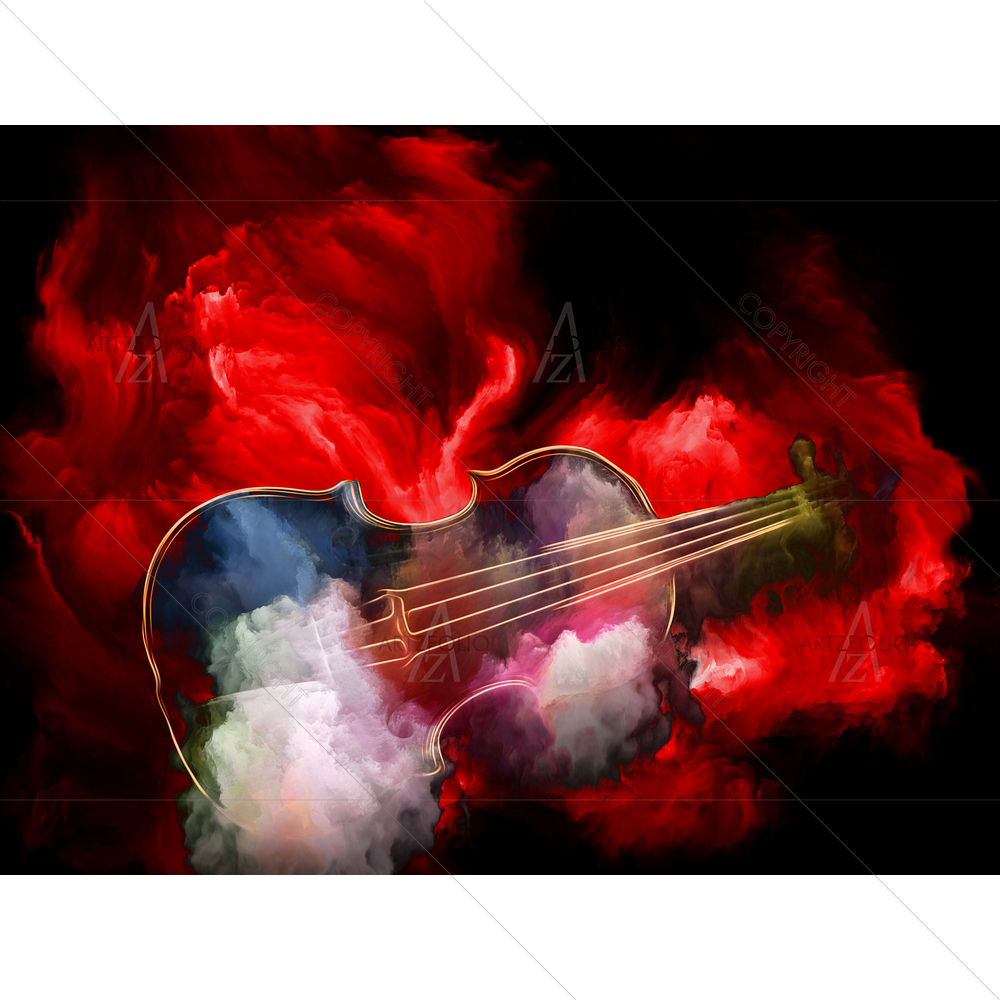 Image of Abstract Violin — custom-size art design 5013964