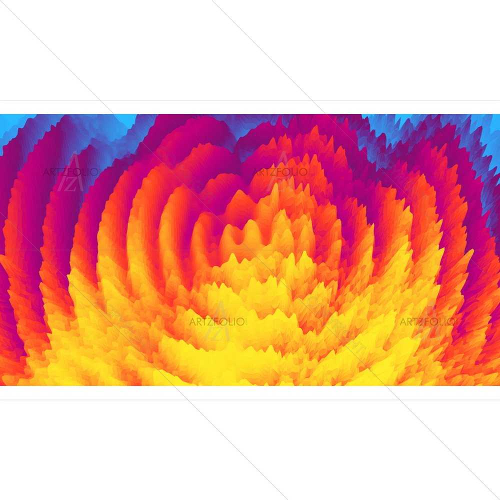 3D Abstract Wavy Pattern D4 — Abstract custom art by ArtzFolio