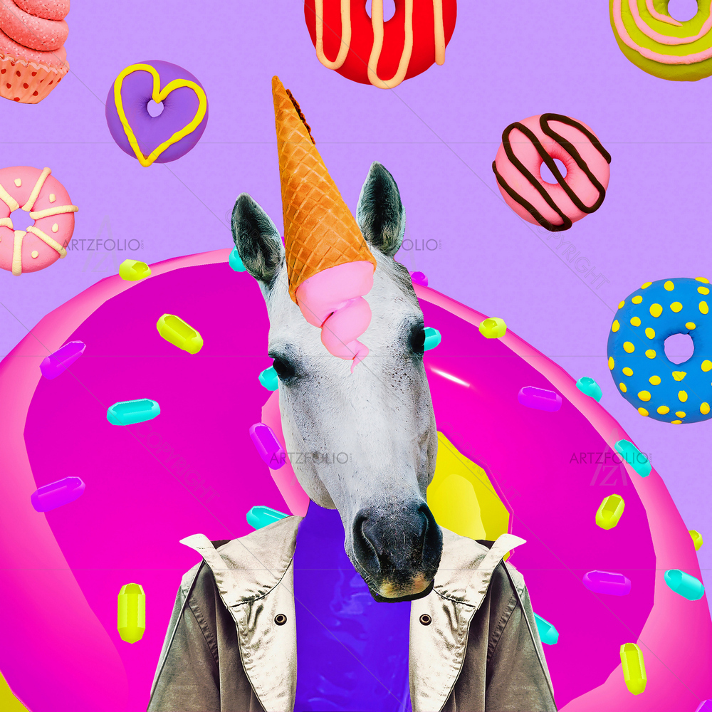 Candy Unicorn — custom-size art design 5013978
