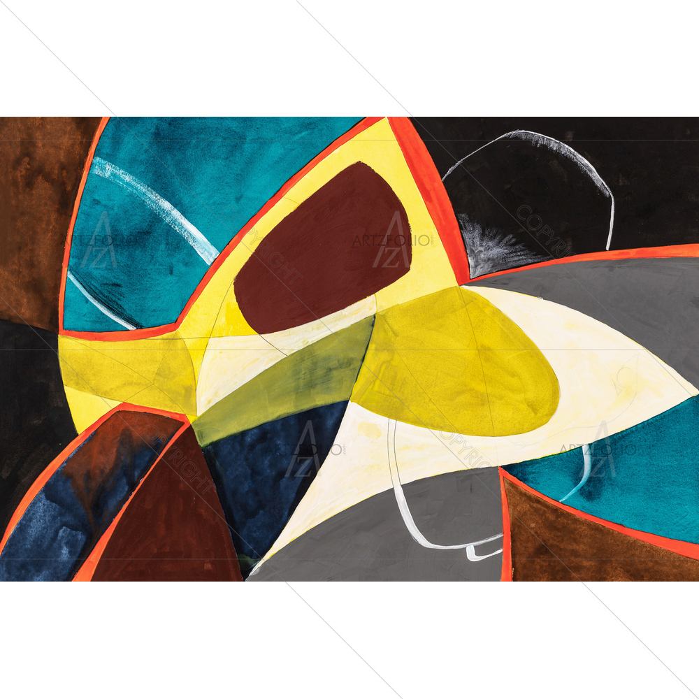 Watercolor Abstract D10 — custom-size art design 5013983