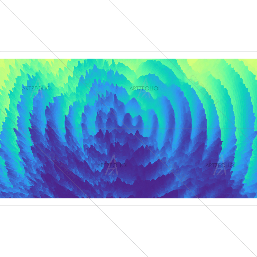 3D Abstract Wavy Pattern D5 — Abstract custom art by ArtzFolio