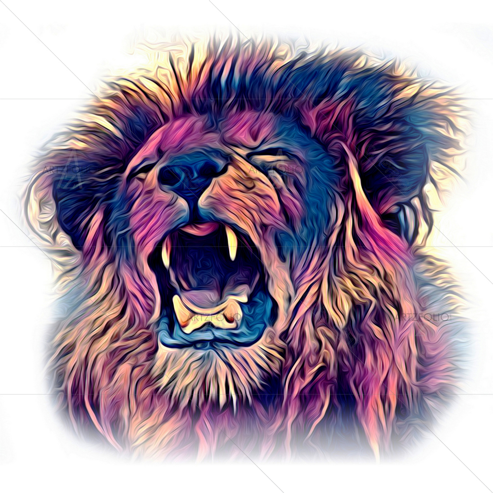 Drawing of Lion — custom-size art design 5013993