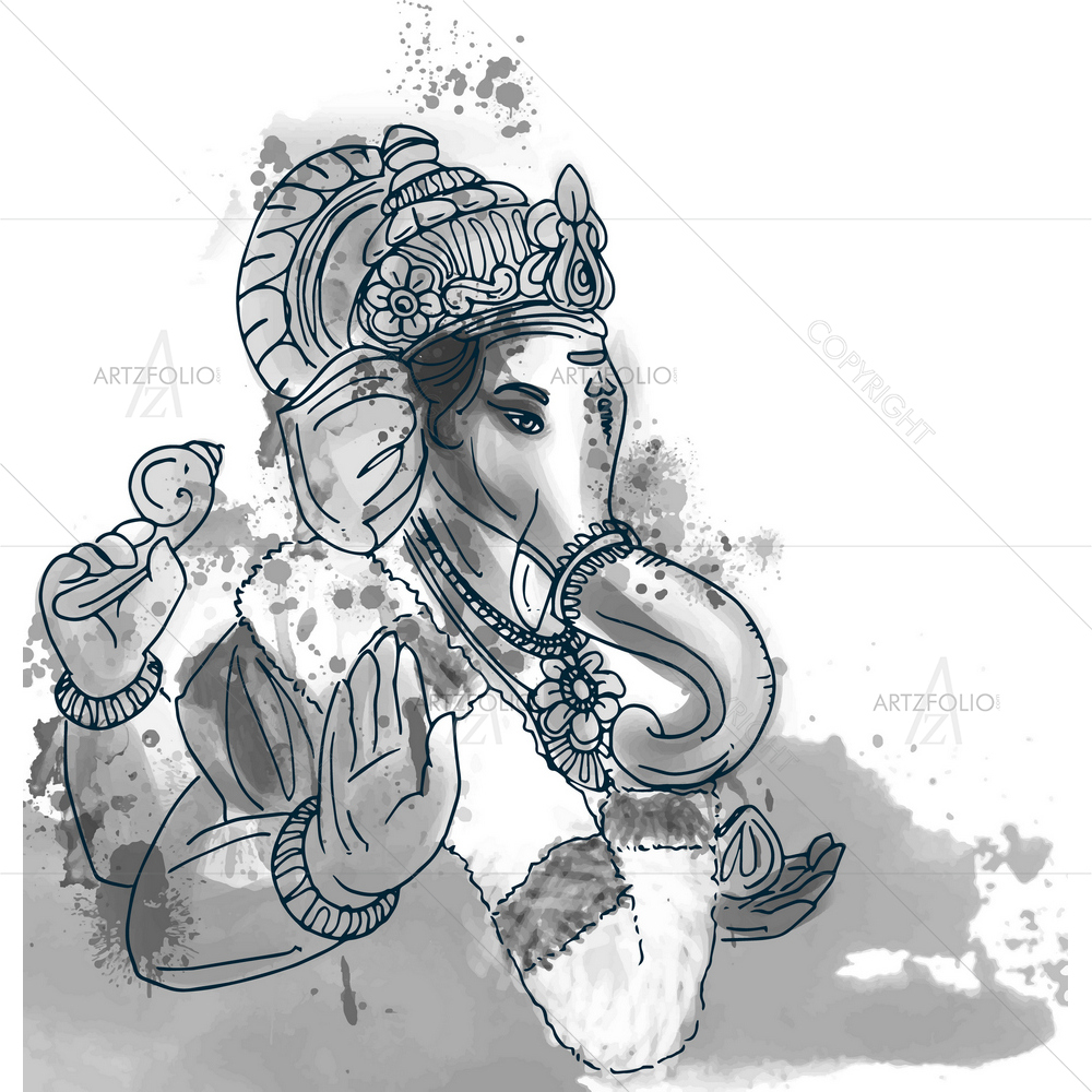 Hindu God Ganesha D36 — custom-size art design 5013998