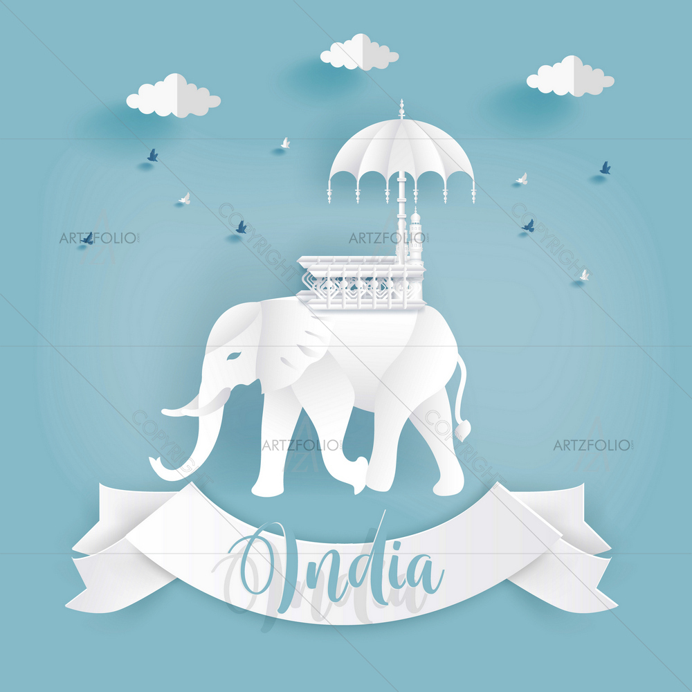 Indian Elephant D3 — custom-size art design 5014014