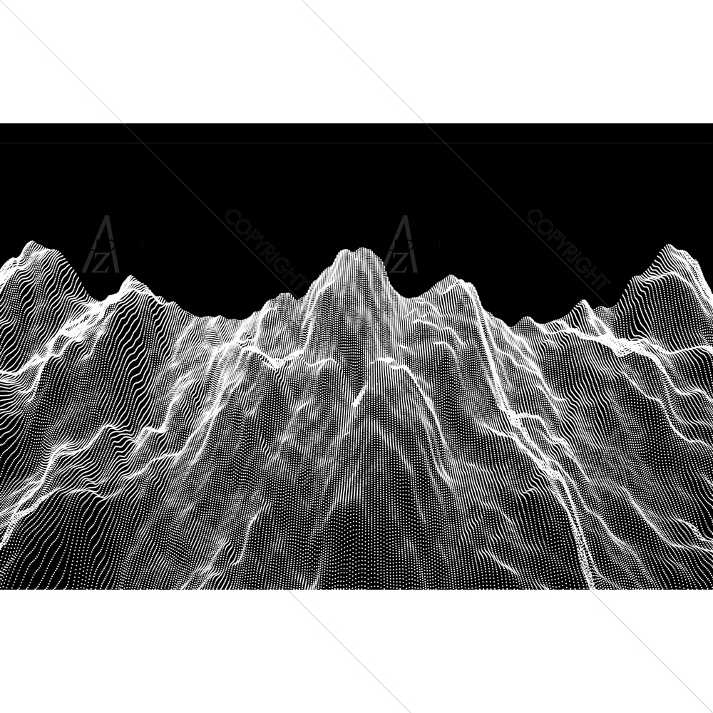 3D Grid Landscape — custom-size art design 5014020