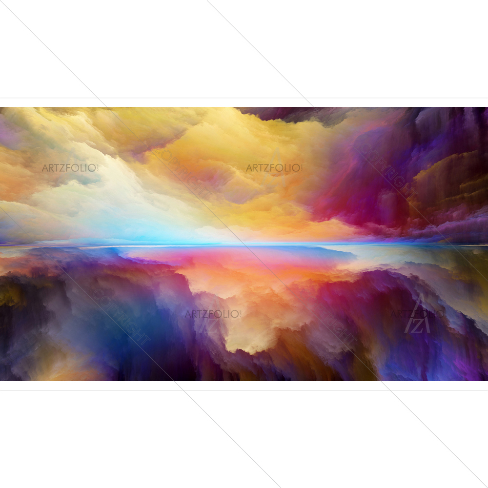 Abstract Colours D10 — Abstract custom art by ArtzFolio
