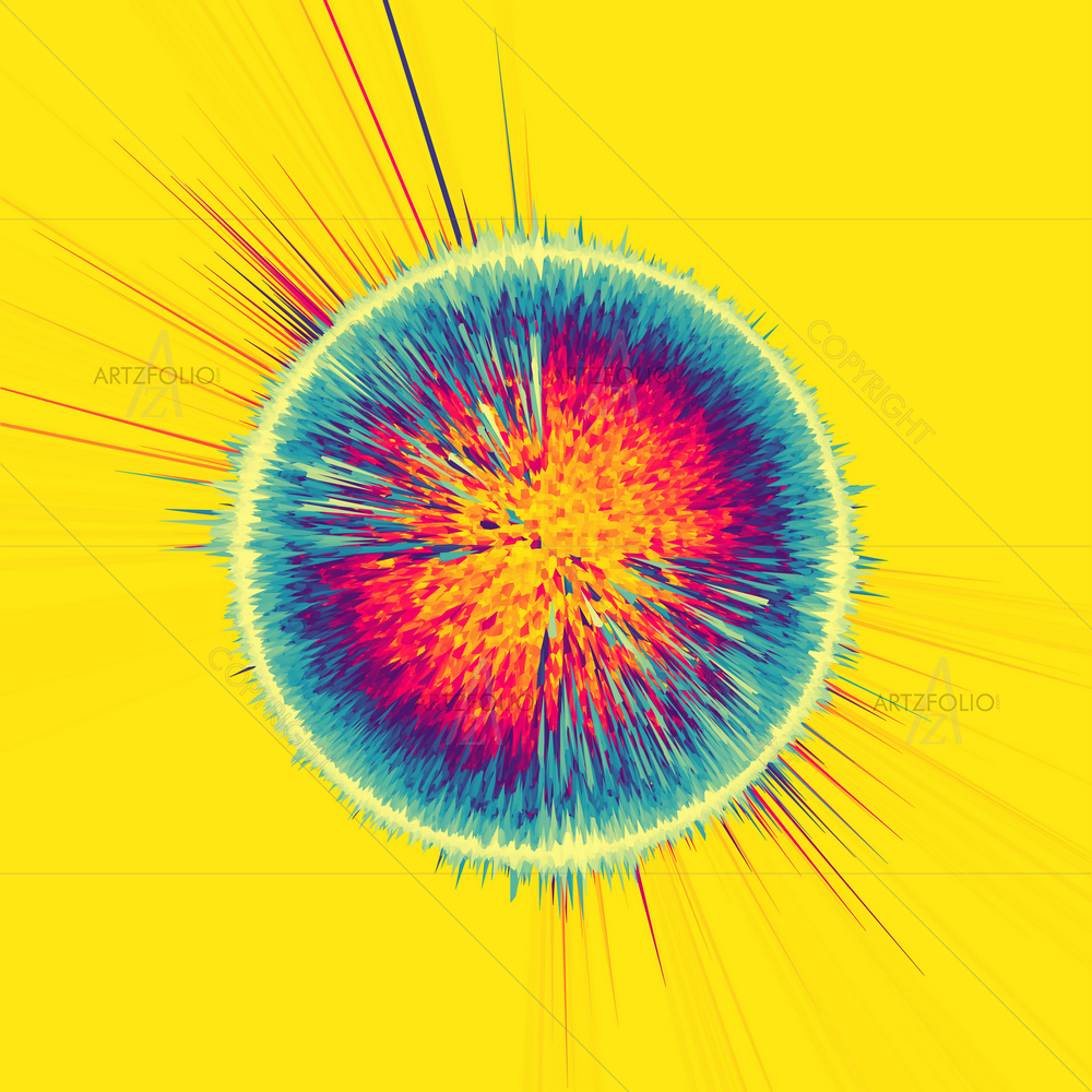 3D Colorful Abstract D2 — Abstract custom art by ArtzFolio