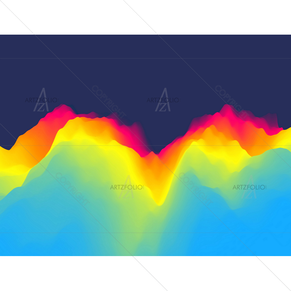 Abstract Waves D7 — custom-size art design 5014037