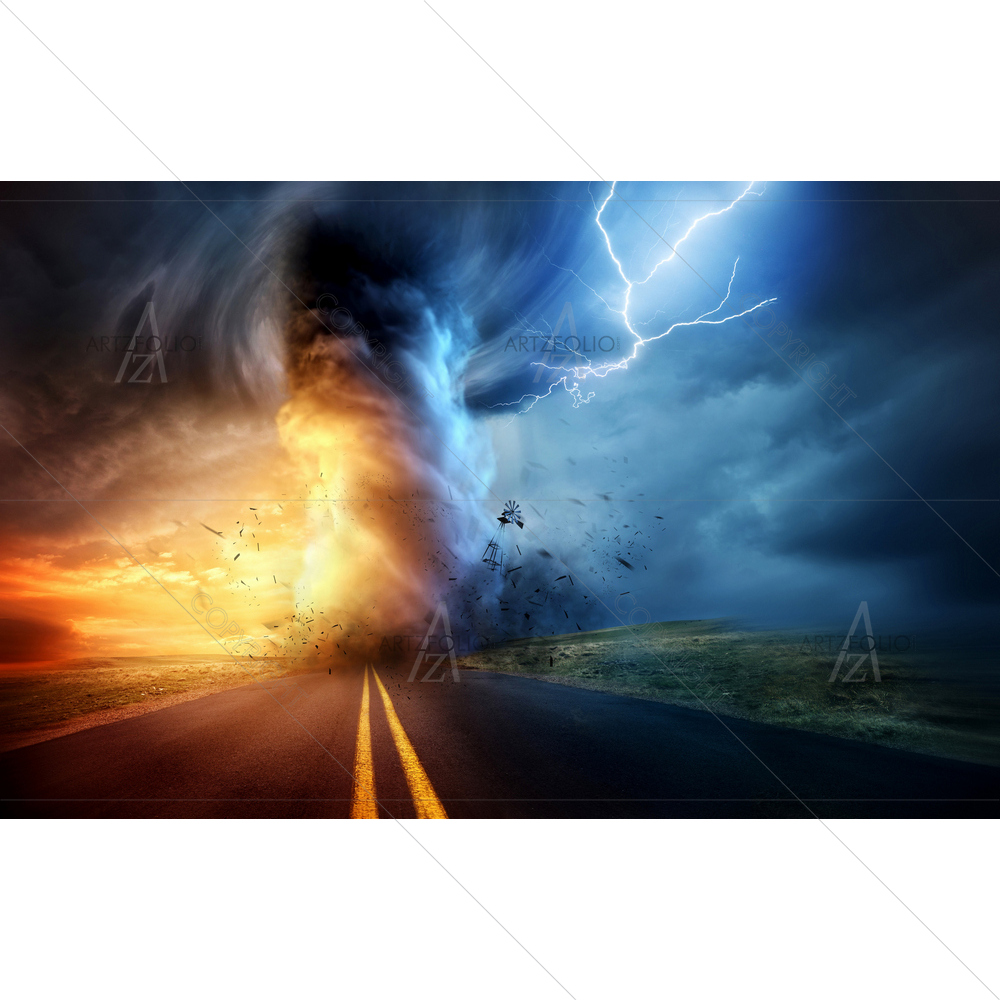 Storm Producing Tornado — Landscapes custom art by ArtzFolio