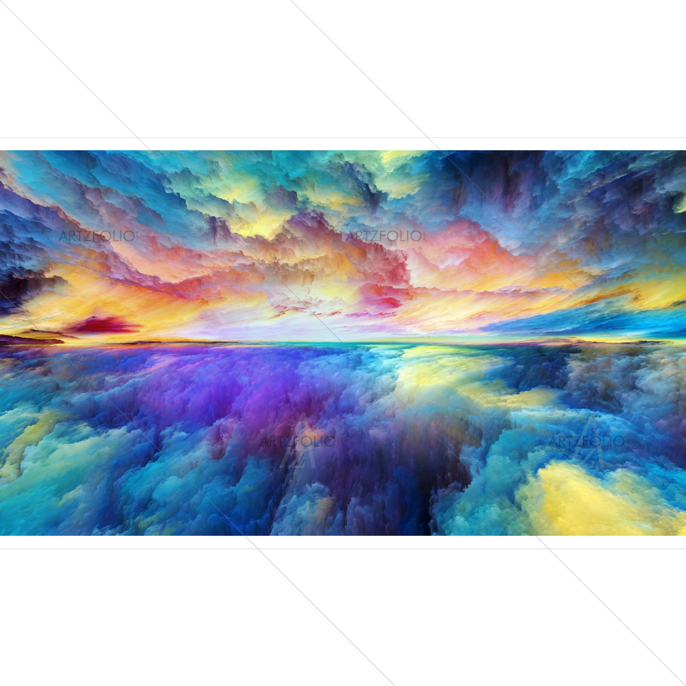 Abstract Colours D12 — Abstract custom art by ArtzFolio