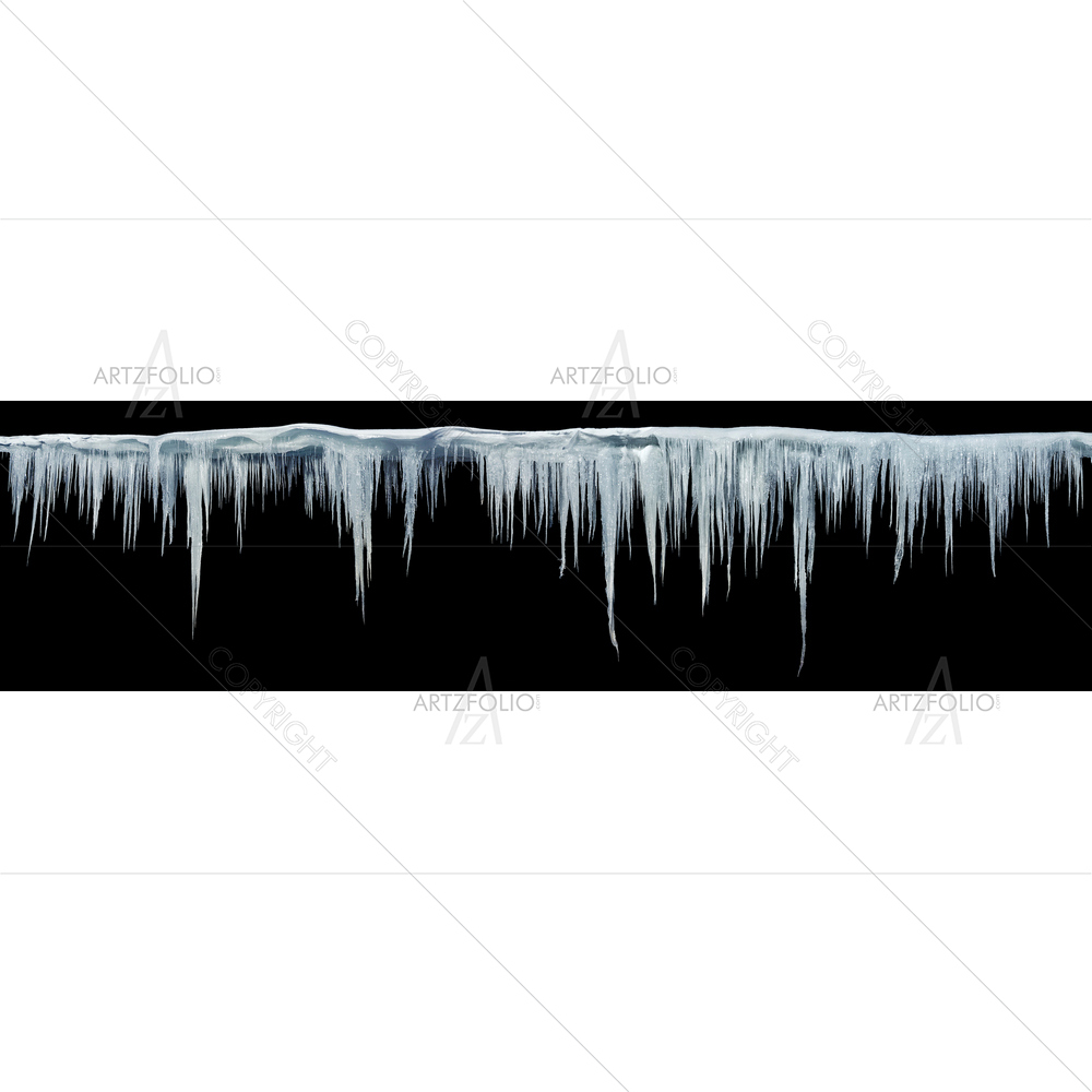 Panoramic Icicles — Holidays custom art by ArtzFolio