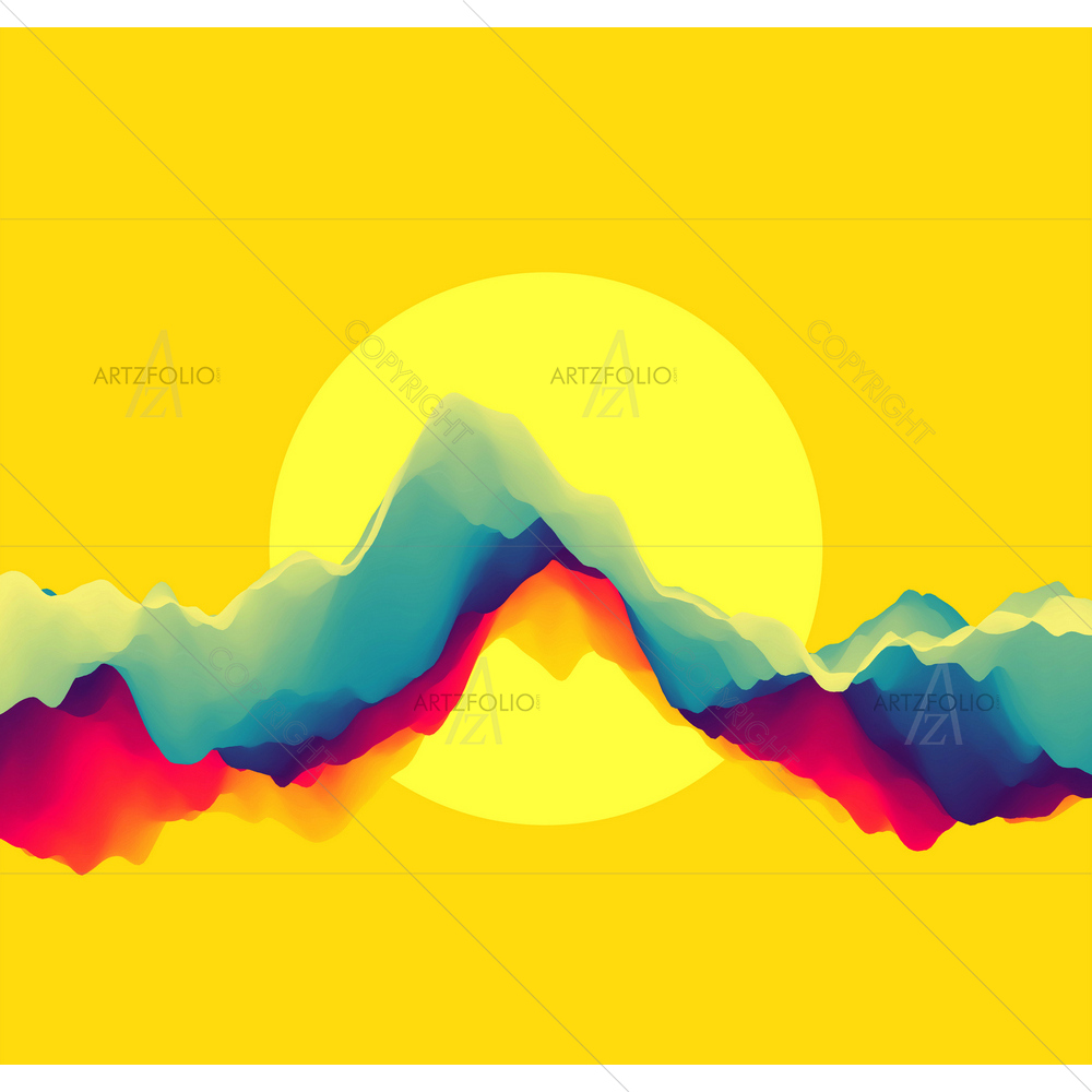 Abstract Waves D8 — custom-size art design 5014071