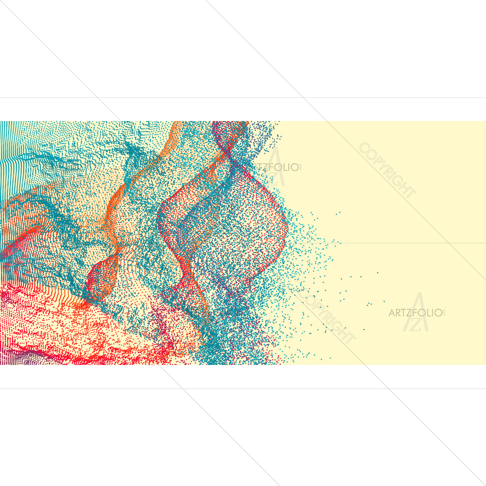 3D Colorful Abstract D3 — Abstract custom art by ArtzFolio