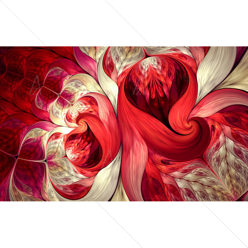 Abstract Fractal Spiral D7 — Botanical custom art by ArtzFolio