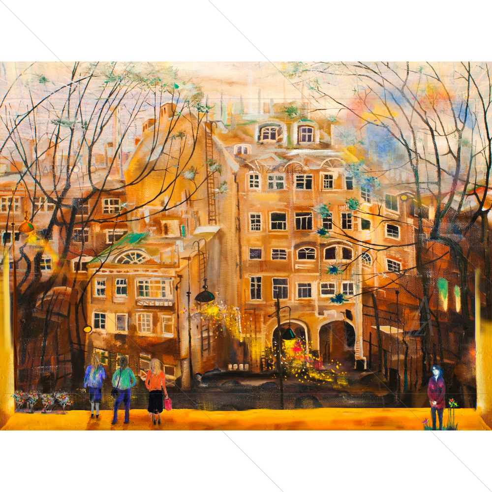 Cityscape of Saint-Petersburg — custom-size art design 5014085