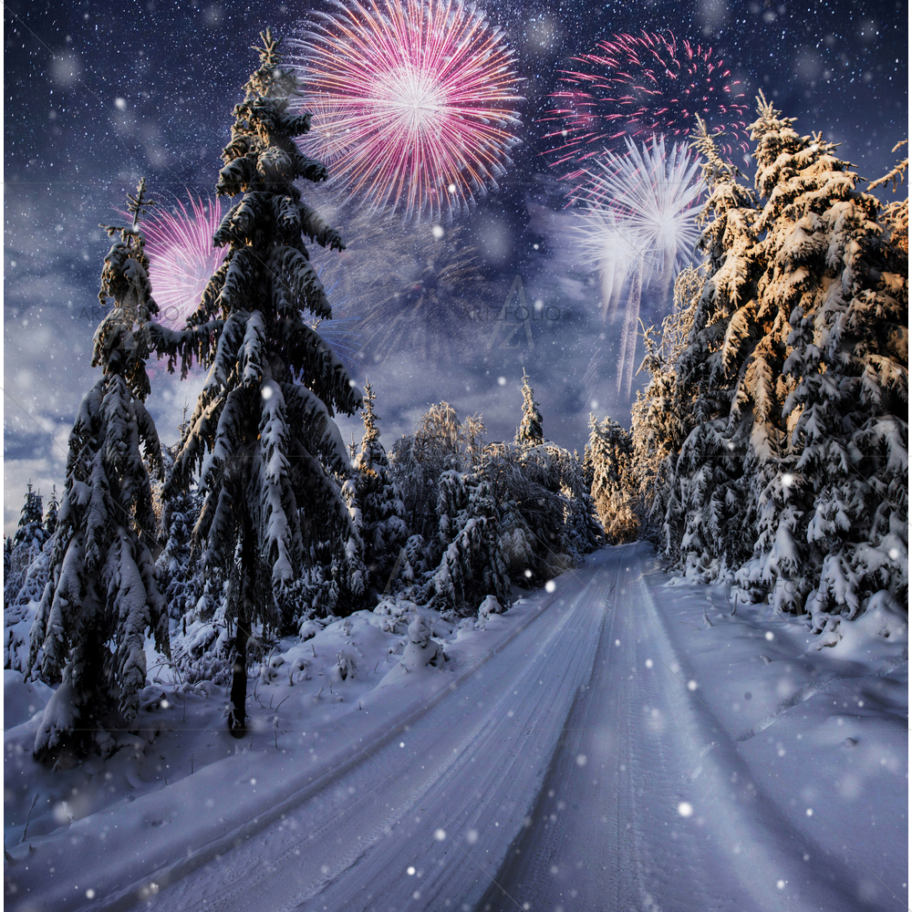 Milky Way, New Year's Eve — Devotional custom art by ArtzFolio