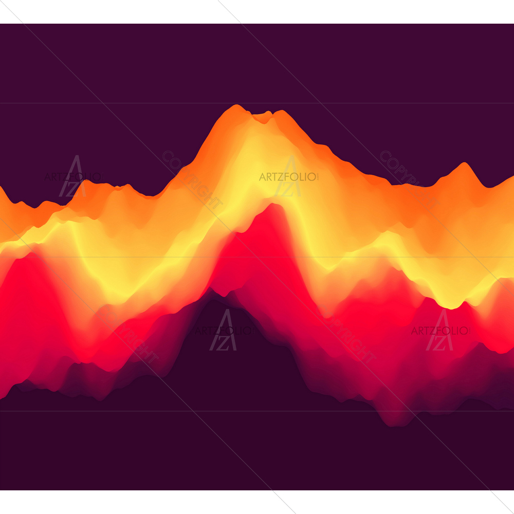 Abstract Waves D9 — custom-size art design 5014093