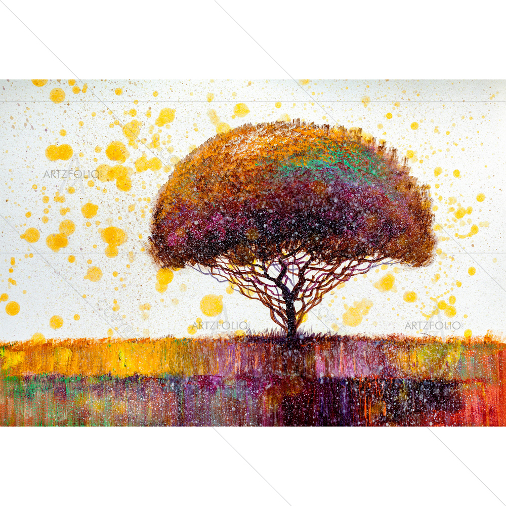 Impressionist Landscape D12 — Botanical custom art by ArtzFolio
