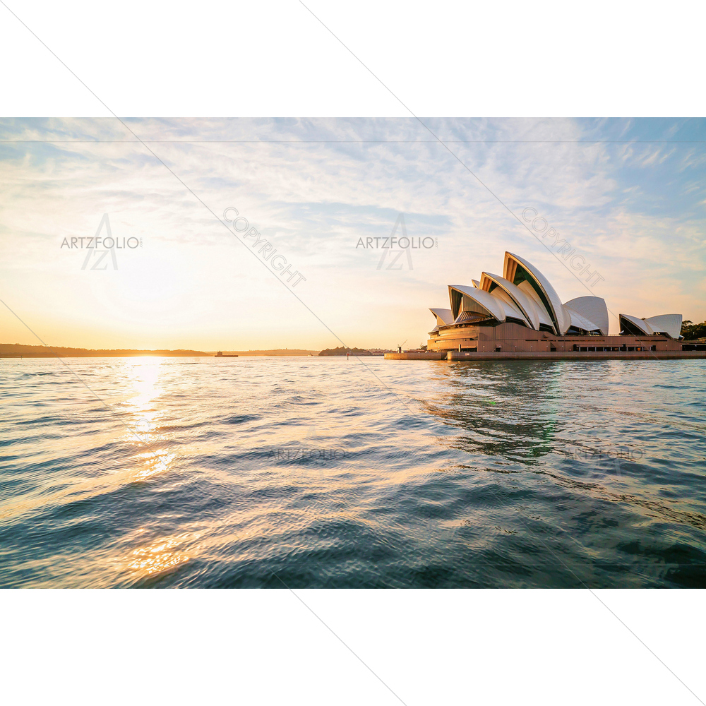 Golden Sunrise, Sydney — custom-size art design 5014107