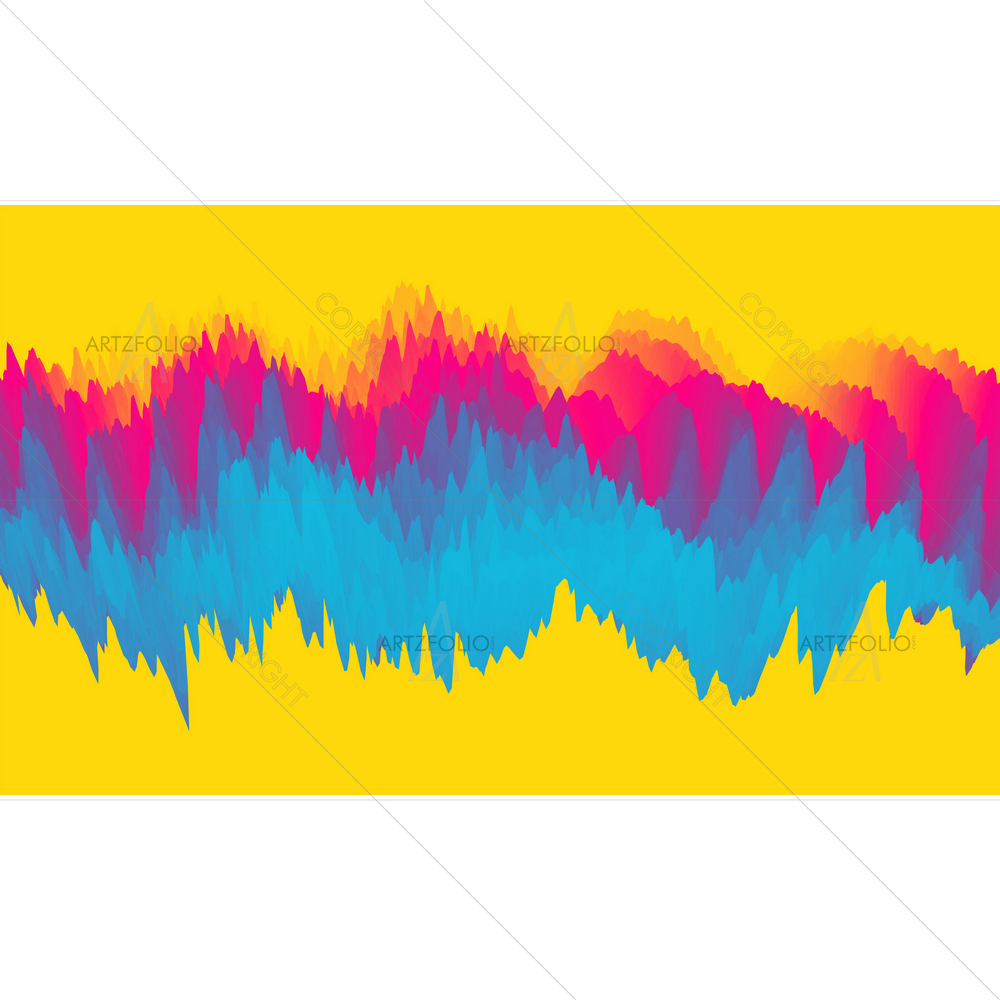 3D Waves — custom-size art design 5014118