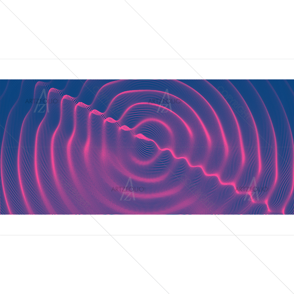 3D Abstract Wavy Pattern D7 — custom-size art design 5014129